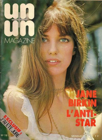 Jane Birkin couvrture magazine Un + Un Magazine n° 19