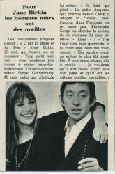 Jane Birkin et Serge Gainsbourg presse française