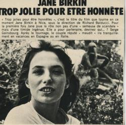 Jane Birkin presse française