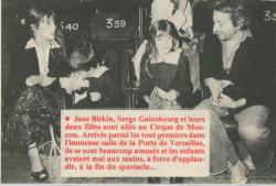 Jane Birkin Serge Gainsbourg article presse française